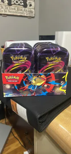 Pokemon TCG Mega Evolution MINI TIN DISPLAY Sealed 10 tins - Image 1