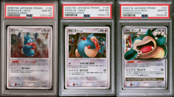 Domino's Munchlax Snorlax Snorlax LV.X Promo SET Pokemon DP Japanese ALL PSA 10 - Image 1