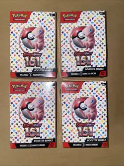 Pokemon TCG Scarlet & Violet 151 Booster Bundle Lot of 4 Sealed - Image 1