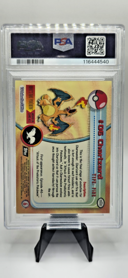 1999 Topps Pokemon T.V. Charizard 6 Foil PSA 7 - Image 5
