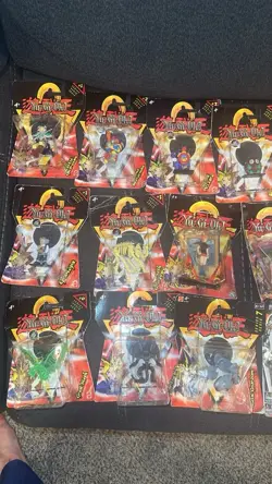 Assorted YUGIOH Toys, Hot Wheels, Stickers, Stuffed Animals, (See Description!) - Image 1