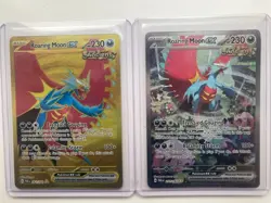 Pokemon Cards Paradox Rift Roaring Moon EX Bundle X2 Cards Pack Fresh - Image 1