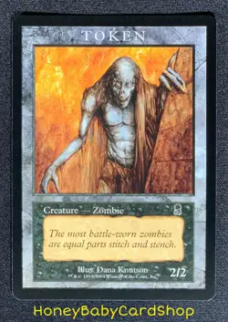 MTG Player Rewards 2001 Zombie Token (Odyssey) M/NM Card Rare Promo Token - Image 2