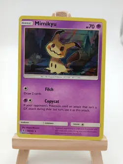 Mimikyu 58/145 - Guardians Rising - Holo Rare LP Pokemon Card, 2017 - Image 1