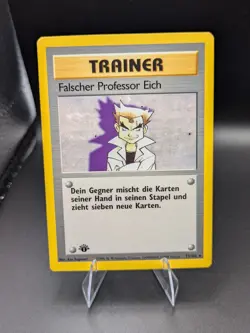 1st edition GERMAN Imposter Professor Oak Pokemon Base Set Pokemon Card - Image 1