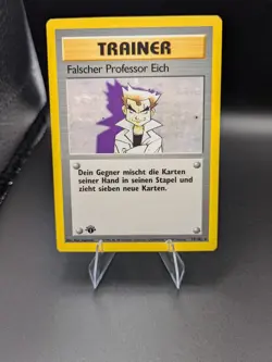 1st edition GERMAN Imposter Professor Oak Pokemon Base Set Pokemon Card - Image 2