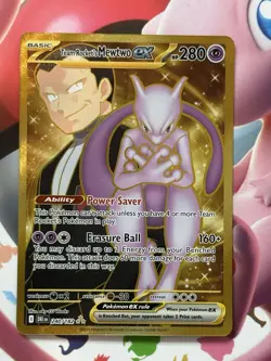 Pokemon Team Rockets Mewtwo Ex Hyper Rare Card 240/182 Destined Rivals - Image 1