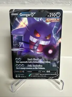 Gengar V 156/264 Ultra Rare Holo Card Swsh08: Fusion Strike Pokemon TCG NM/ Mint - Image 1