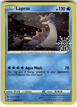 Lapras 048/202 SWSH01: Sword & Shield Base Set LP Pokemon Card TCG - Image 1