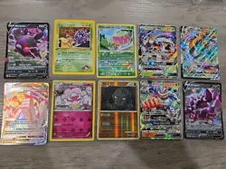 NM/LP Pokemon 10 Card Vintage | Ultra Rare | Full Art | V | GX Lot See Pics (D) - Image 1