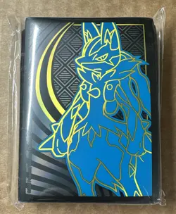 Lucario Card Sleeves From Mega Evolutions ETB 65 Count - Image 1