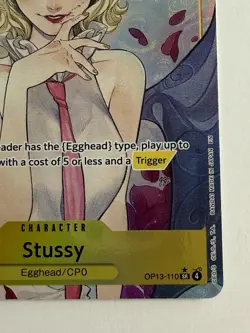 Stussy Alt Art OP13-110 SR Carrying on His Will ONE PIECE Card Game NM - Image 4
