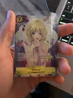 Stussy Alt Art OP13-110 SR Carrying on His Will ONE PIECE Card Game NM - Image 1