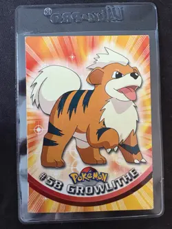Pokemon Card Topps Chrome Growlithe #58 NM - Image 1