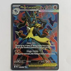 Mega Lucario EX 160/132 ME01 Mega Evolution 2025 Pokemon Card NM/Mint - Image 2