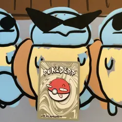 Pokederp Halloween Breakout Fakachu Holo Mimikyu 30/36 Custom Derpy Card - Image 2