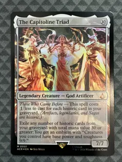 MTG The Capitoline Triad #0001 Foil Mythic UB: Assassin’s Creed (ACR) - Image 2