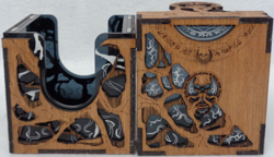 MTG Commander Deck Box BLACK BALDUR'S GATE mind flayer standard Magic Gathering - Image 1