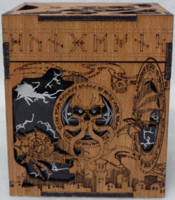 MTG Commander Deck Box BLACK BALDUR'S GATE mind flayer standard Magic Gathering - Image 3