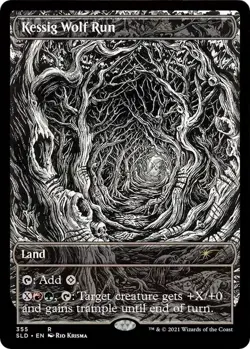 1 x FOIL Kessig Wolf Run - Secret Lair Drop Series (SLD) NM 355 MTG Magic - Image 1