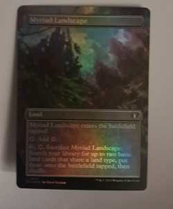 Myriad Landscape Borderless FOIL NM MTG Commander Masters Magic Gathering - Image 1