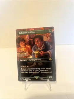 Delighted Halfling Borderless Magic the Gathering Lord of the Rings - Image 1