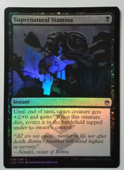 Supernatural Stamina *FOIL Common* Magic MtG x1 A25 Masters 25 SP - Image 1
