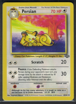 Pokemon Jungle Persian 42/64 Uncommon LP - Image 1