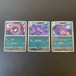 Pokemon TCG - Gengar 57/91 - Paldean Fates - Gastly Haunter - Evo Set - Image 1