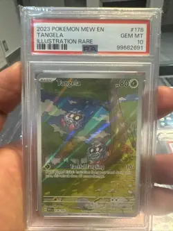 PSA 10 GEM MINT Tangela 178/165 Illustration Rare Scarlet & Violet 151 Pokemon - Image 1