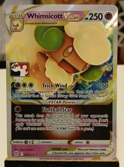 Whimsicott VSTAR 065/172 Prize Pack Series Pokemon Play! Mint Condition - Image 1