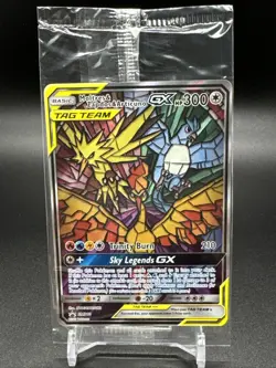 Moltres Zapdos Articuno GX Hidden Fates Pokemon Black Star Promo SM210 Sealed L1 - Image 1