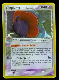 Pokemon VILEPLUME 17/110 Holon Phantoms - RARE HOLO - Lightly Played - Image 1