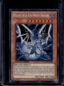 2011 Yu-Gi-Oh! Limited Malefic Blue-Eyes White Dragon #YMP1-EN002 - Image 1