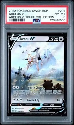 Arceus V SWSH204 SWSH: Sword & Shield Promo Cards Holo PSA 8 - Image 1