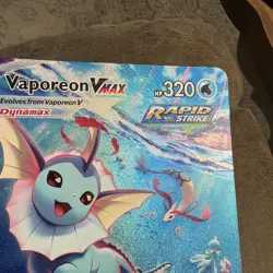 Vaporeon VMAX Black Star Promo SWSH182 Jumbo Pokemon Card 2021 - Image 3