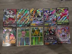 NM/LP Pokemon 10 Card Vintage | Ultra Rare | Full Art | V | GX Lot See Pics (H) - Image 1
