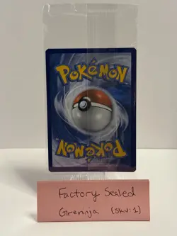 Pokemon Greninja Gold Star SWSH144 Celebrations Black Star Promo Card Sealed - Image 2