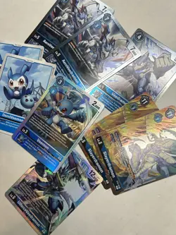 NM Veemon ST8 Digimon TCG Slayerdramon UlforceVeedramon SR Holo 9 Card Set - Image 1