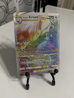 Pokemon Card - Hisuian Zoroark VSTAR Lost Origin 203/196 Full Art Rainbow Holo - Image 2