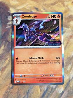 Ceruledge - Prerelease Promo Pokemon Card MEP 014 Phantasmal Flames Stamp - Image 1