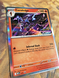 Ceruledge - Prerelease Promo Pokemon Card MEP 014 Phantasmal Flames Stamp - Image 3