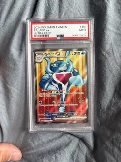 Pokemon Twilight Masquerade Palafin ex Ultra Rare PSA 9 Mint Pokemon Card #193 - Image 1
