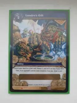 Warcraft Card CCG TCG- Landro's Gift Loot Card Spectral Tiger Chance - Image 1