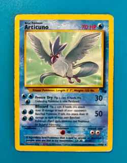 Articuno Rare Pokemon Card - Fossil Set 17/62 Vintage 1999 WotC TCG - Image 2