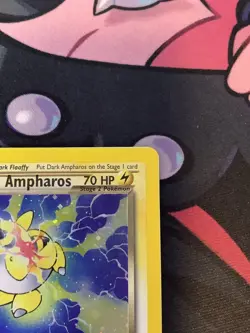 Pokemon Dark Ampharos TCG Neo Destiny Card 1/105 Unlimited Holo Rare - Image 3