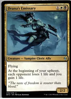 Drana's Emissary - U - Battle for Zendikar - 210 - LP - Regular - Image 1