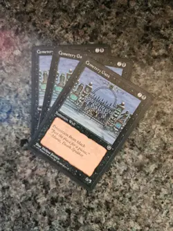 MTG Magic the Gathering 3X Cemetery Gate (44b/140) Homelands LP m8 - Image 1