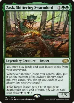 Zask, Skittering Swarmlord Jumpstart 2022 NM MTG - Image 1
