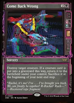1x Come Back Wrong - Showcase Paranormal Frame - Foil Light Play, English Duskmo - Image 1